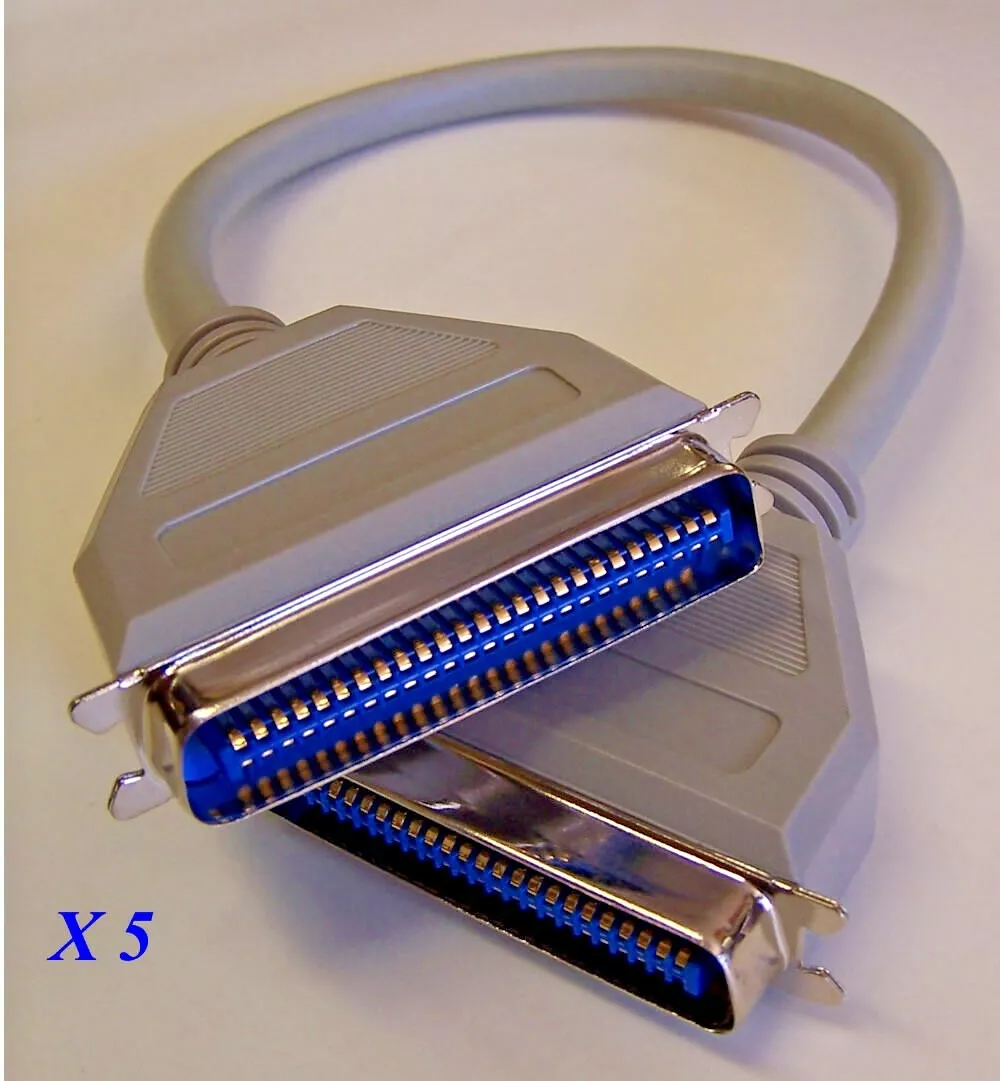 efectivo Agresivo perro Lot 5 SCSI cable 50 Pin Centronics male- male 18" long 38 wires. Gray color. | eBay efectivo Agresivo perro Lot 5 SCSI cable 50 Pin Centronics male- male 18" long 38 wires. Gray color. | eBay