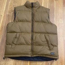 Tempco Vest Men’s Large Brown Black Reversible  Puffer Western Outdoor Gear