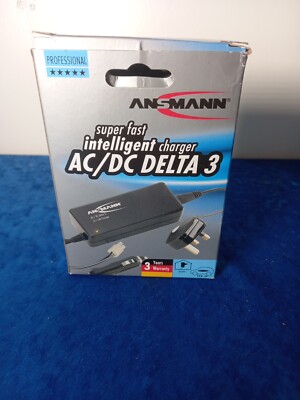 Ansmann AC/DC Delta 3 superschnelles intelligentes Ladegerät neu im Karton