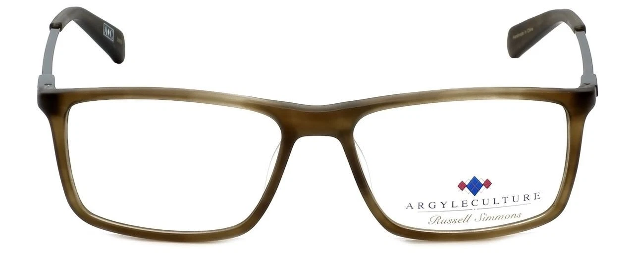 Argyleculture Designer Reading Glasses Seger in Olive Green Marble Tortoise 54mm