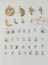 Omega Cal 490 Parts Movement Balance Fork Wheels Spring Bridge 470 471 491 500