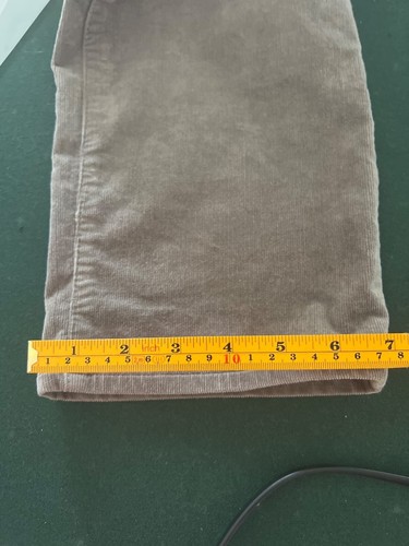 Talbots Cordhose gerades Bein kurvige Passform Größe 12 grau Stretch klassischer Stil - Bild 15 von 15