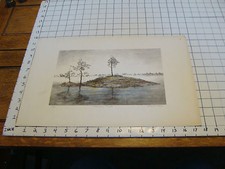 437/500 Don E. Olsen hand colored print: MORNING MIST