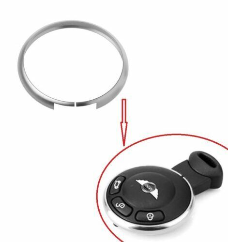 SILBER Schlüssel Ring für MINI Cooper One Clubman Fernbedienung BKS32D - Afbeelding 1 van 1