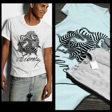 Victor Vasaerly t-shirt Zebra painting Hungarian-French artist Optical art tee
