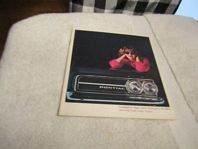Vintage 1964 OEM Pontiac Wide Track Tempest New Car Sales Brochure NOS