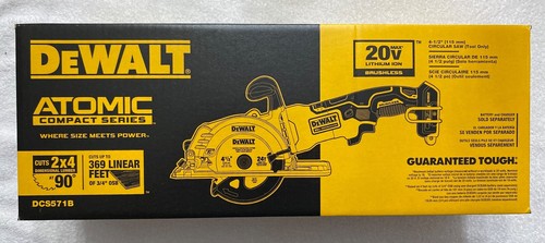 New Dewalt DCS571B Atomic 20V Max 4-1/2” Brushless Circular Saw W/ Blade (NIB) - Picture 4 of 5