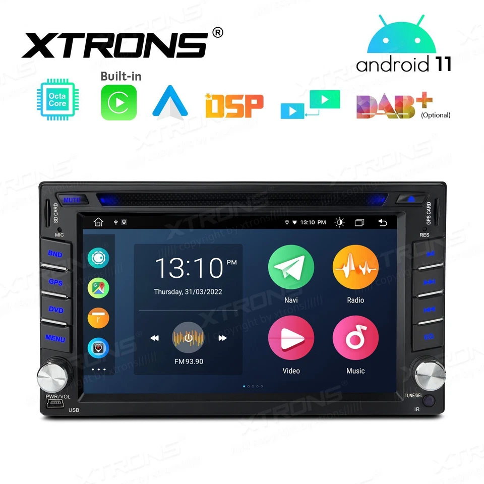 AUTORADIO ANDROID 11 STEREO AUTO NISSAN QASHQAI 2007-2010 NAVARA MICRA NAVI 2DIN - Immagine 2 di 4