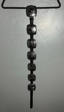 Angel Range Genuine Leather Womens Silver Concho Belt Western Boho Festival