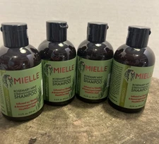 4 NEW MIELLE Rosemary Mint Strengthening Shampoo Infused w/Biotin Healthier Hair