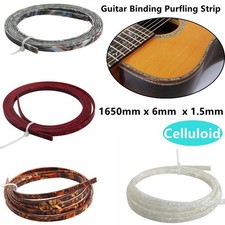 1pcs Guitar Neck Body Binding Purfling Strip For Luthier 1650mm 6mm ABS Plastic