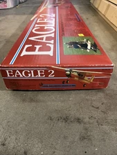 Vintage Carl Goldberg Eagle 2 71" Wingspan RC Balsa Model Airplane Kit Complete