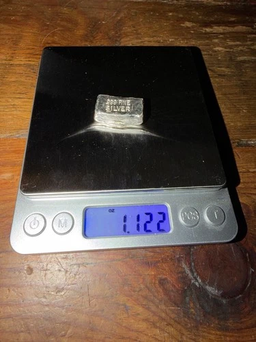 1oz Hand Poured  Silver .999 Fine