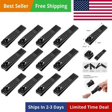 12 Pieces Nail Clipper Set Stainless Steel Nail Cutter Fingernails and Toenail C