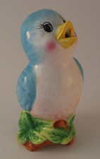Blue Pie Bird Ceramic Vent Funnel Vintage 4.5