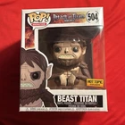 Funko Pop Attack On Titan 504 Beast Titan Hot Topic Exclusive