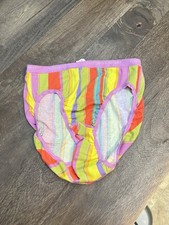 NWT VICTORIA'S SECRET S STRIPE LOGO 100 COTTON VINTAGE RARE BIKINI PANTIES