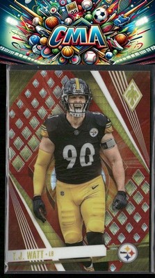 2023 Panini Phoenix #100 T.J. Watt Fire Burst #/340