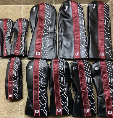 LOT OF 10 Wilson Staff MAXX Driver Headcovers Club Cover 1, 3, 4, 5 MP2