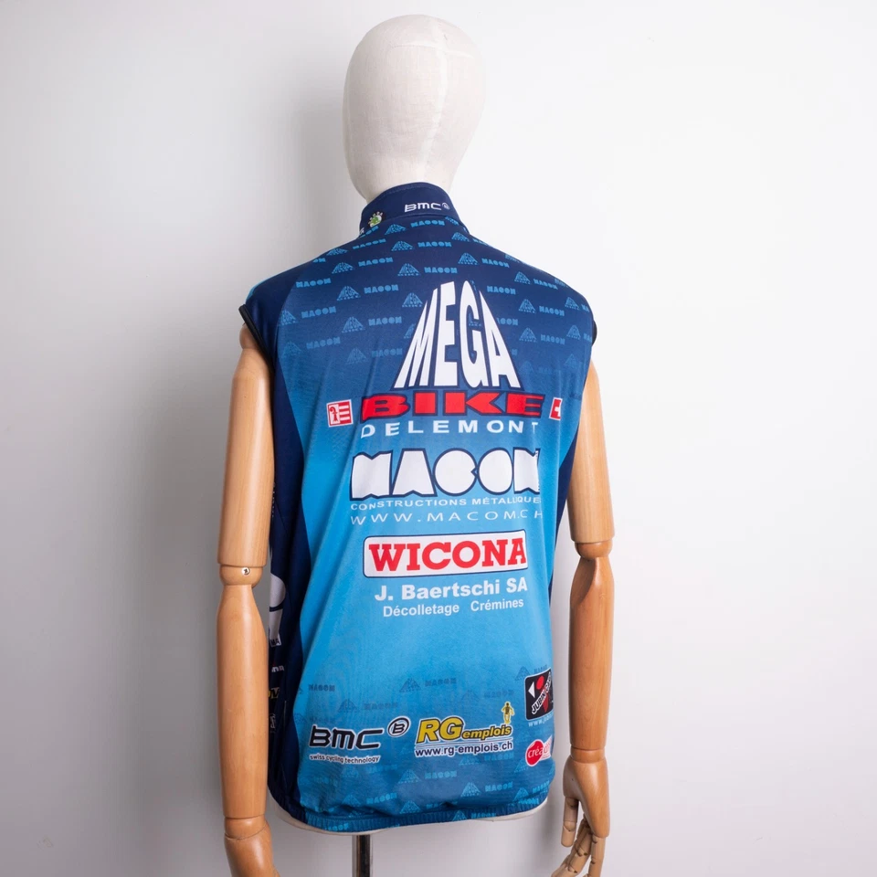 GIORDANA Men's Blue Full-Zip Windstopper Waterproof Racing Cycling Vest Size M - Image 2 of 4