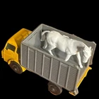 Matchbox Lesney No 37 Dodge Cattle Truck Yellow Gray Diecast Made in England