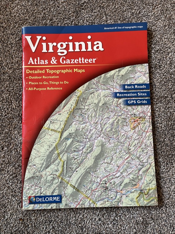 Virginia State Road Atlas & Gazetteer, by DeLorme: - 2005 edition- NM