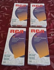 4-NEW RCA VHS VCR Video Head Cleaner Non-Abrasive Wet System AV009W Sealed