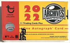 2022 Topps Archives Snapshots MLB Baseball Box New Factory Sealed 1 Auto