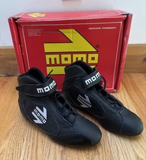 Momo Gt Pro Black Fia Approved Race Boots Size 40 Or Usa 7.5