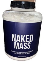 NAKED MASS Natural Weight Gainer Protein Powder 8lb Bulk, GMO Free