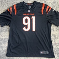 Trey Hendrickson Cincinnati Bengals Authentic Black Nike Jersey Mens 3XL #91
