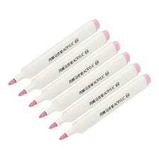 Acrylic Paint Marker Pens, 6Pcs Acrylic Paint Pens Art Marker Pen, Pink