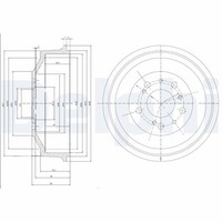Bremstrommel Hinten FüR Fiat Ducato 230 244 250 280 290 Panorama Ab 89-> 3032113