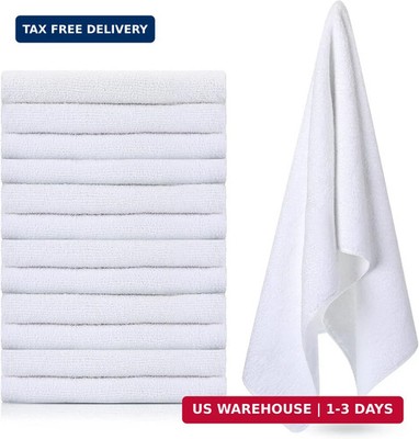 12 Pcs Microfiber Workout Gym Towels, 360 GSM 12x30 Inch Fast Drying Yoga Towels