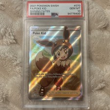 2021 Pokemon Shining Fates Poke Kid 070/072 Full Art Trainer PSA 10 GEM MINT