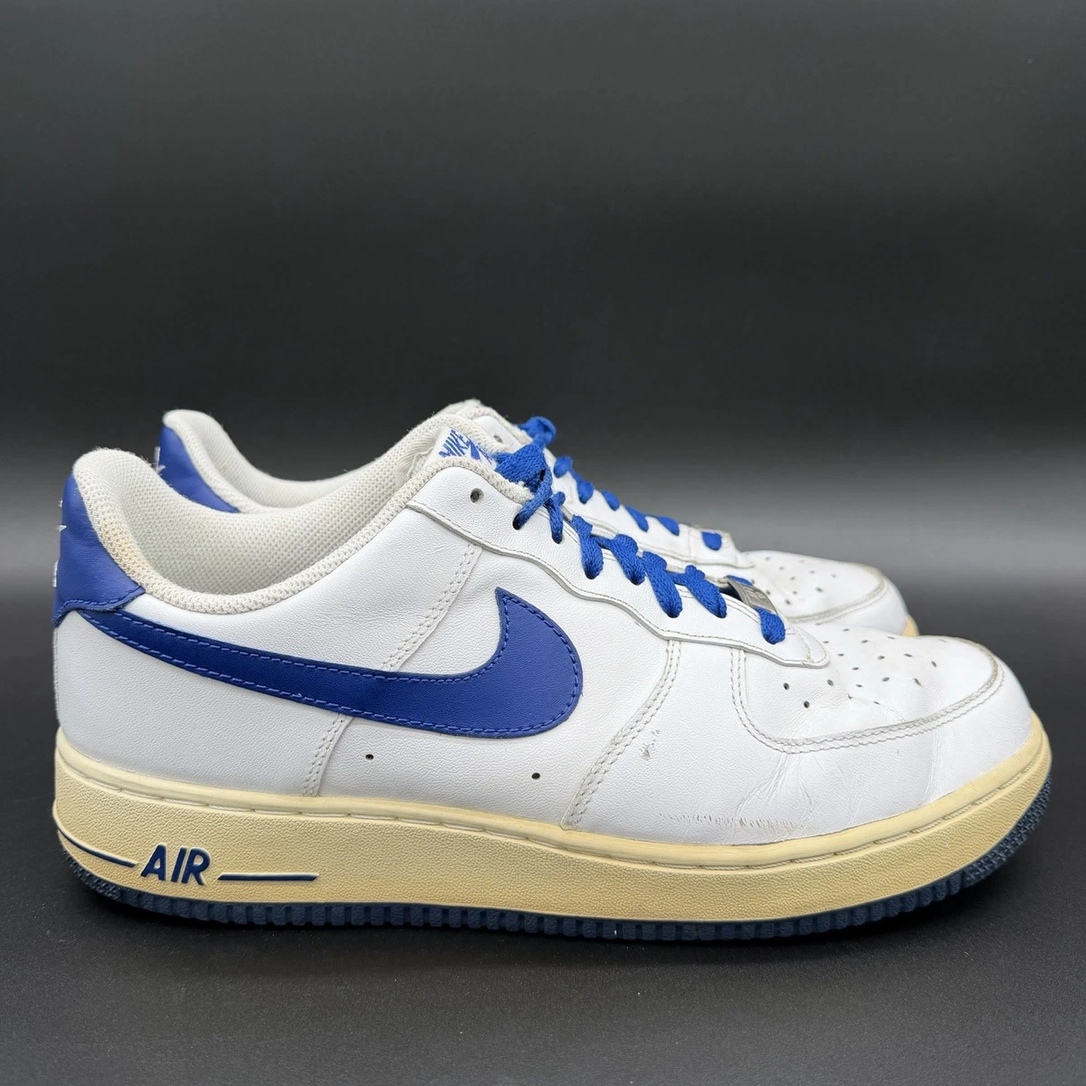 Nike Shoes Air Force 1 488298-114 Low Old Royal & White Men size: 11.5 Nike Air Force 1 Low White Old Royal for Sale | Authenticity  main image 3