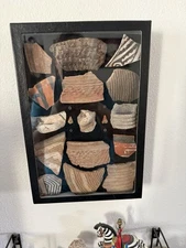 Native American Pottery Chards Framed
