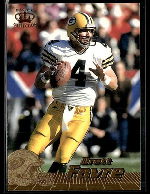 #ad 1996 Pacific #150 Brett Favre Packers Football Card 2701K $1.99