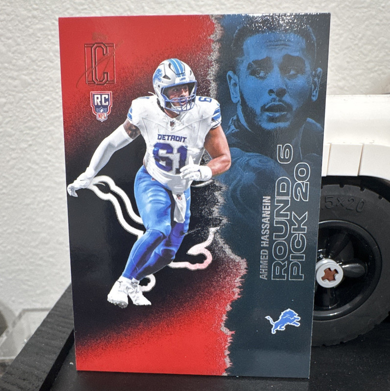 Topps Signature Class 2025 Ahmed Hassanein Detroit Lions Rookie #194 NFL Card