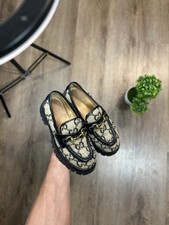 Gucci GGWool With Horsebit Loafers Women  s Size 8.5