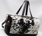 100% Natural COWHIDE Duffel Bag Hair On Leather TRAVEL Bag Luggage Bag SA-8509 — photo 7
