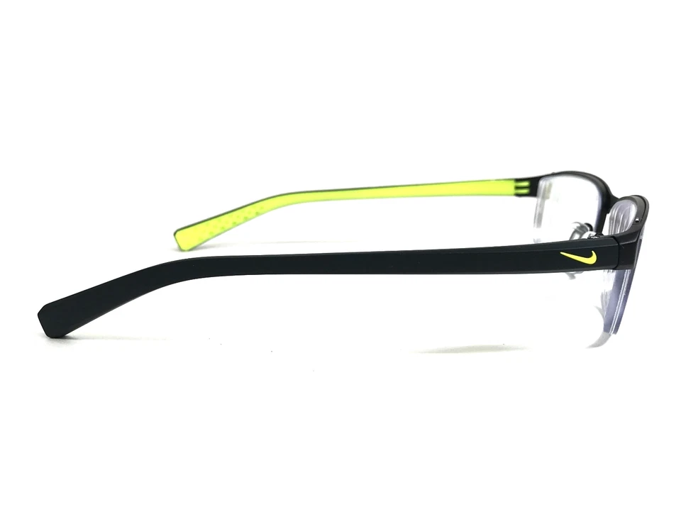 耐克眼镜框 8098 015 黑色霓虹绿色矩形半边 56-16-140 — 第 4/4 张图片