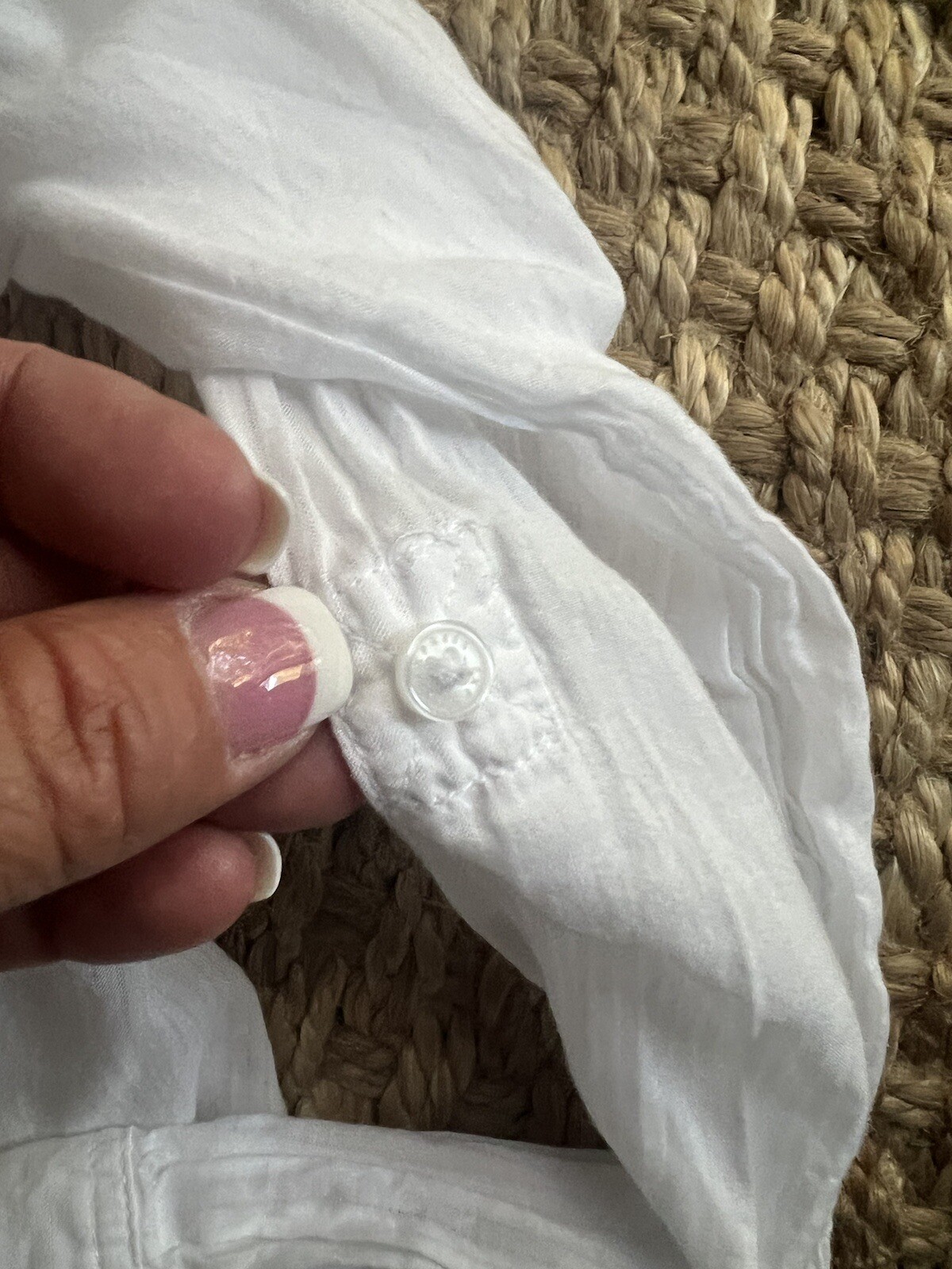 Express Button Down White Light Weight Size Small… - image 4