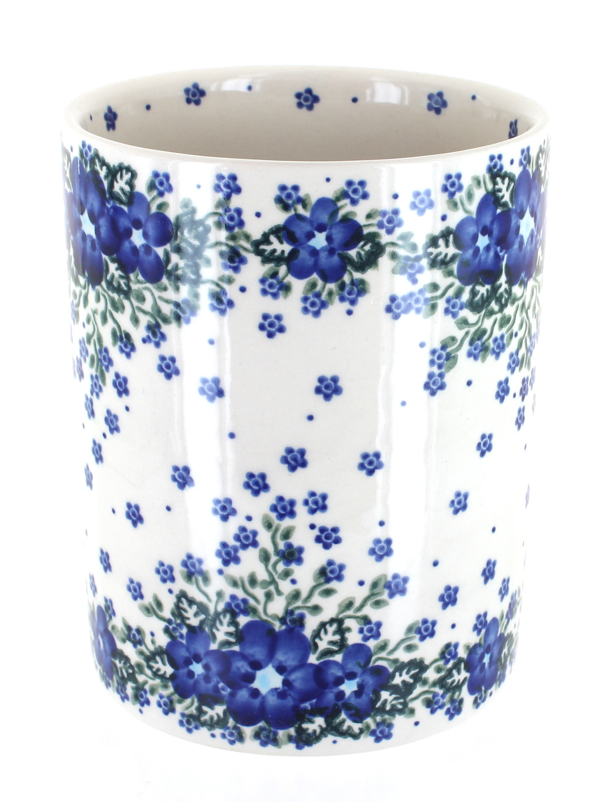 Blue Rose Polish Pottery Melanie Utensil Jar Ograniczona pozycja wysyłkowa