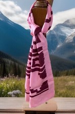 Vintage Designer Adele Simpson 100 Silk Banner Scarf 17" X 64" Inches