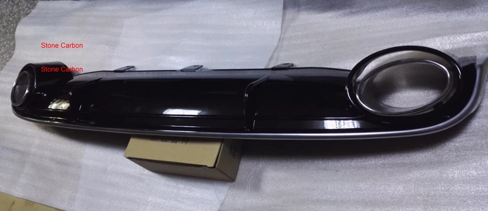 Difusor traseiro estilo RS7 e ponta para 2012 13 14 15 Audi A7 padrão (sem linha) - Imagem 4 de 4