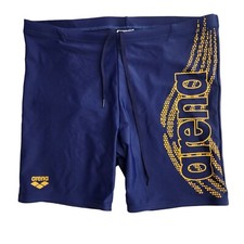 Arena Swim Mid Jammer Graphic Print Mens 38 Logo Big Spellout Swim Fitness Aerob