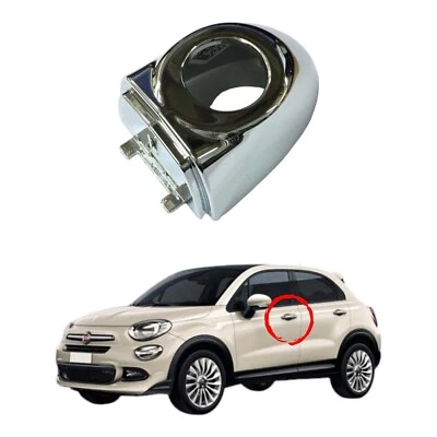 Mostrina Tappo Maniglia per FIAT 500x dal 2014 Anteriore Sinistra SX CROMATA - Bild 1 von 3