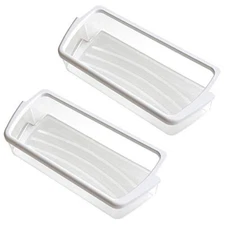 New W10321304 for Whirlpool Refirgerator Door Bin Shelf White PS3489569 2 Pack*