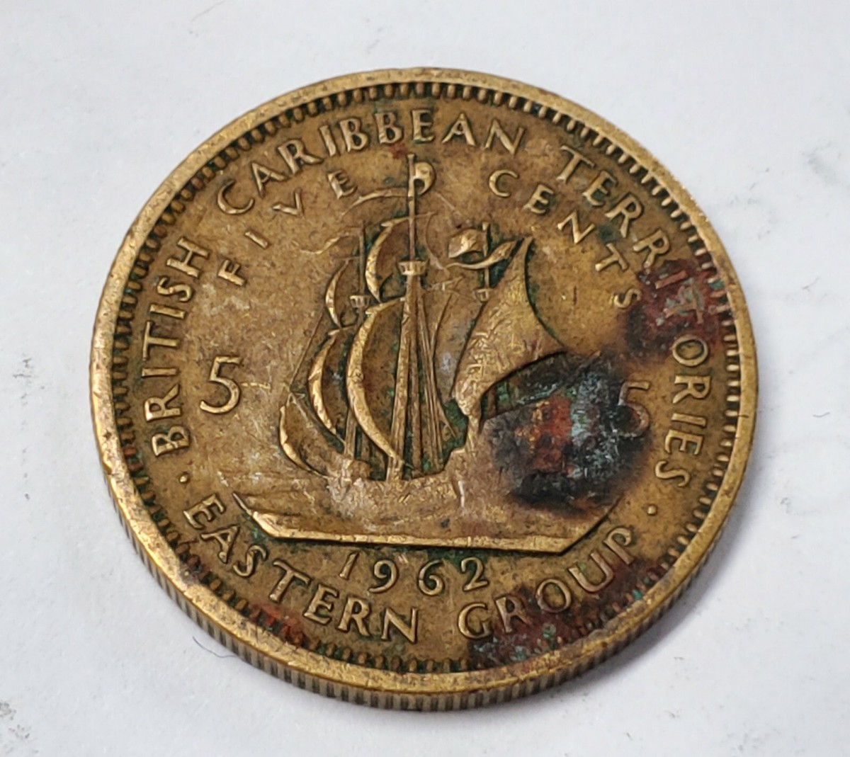 British Caribbean Territories Eastern Group, 1962 5 Cents Coin